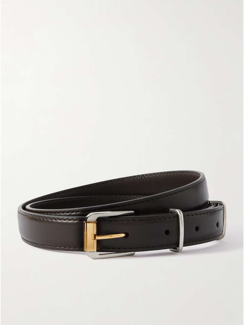 The Row — Small Metallic Loop leather belt