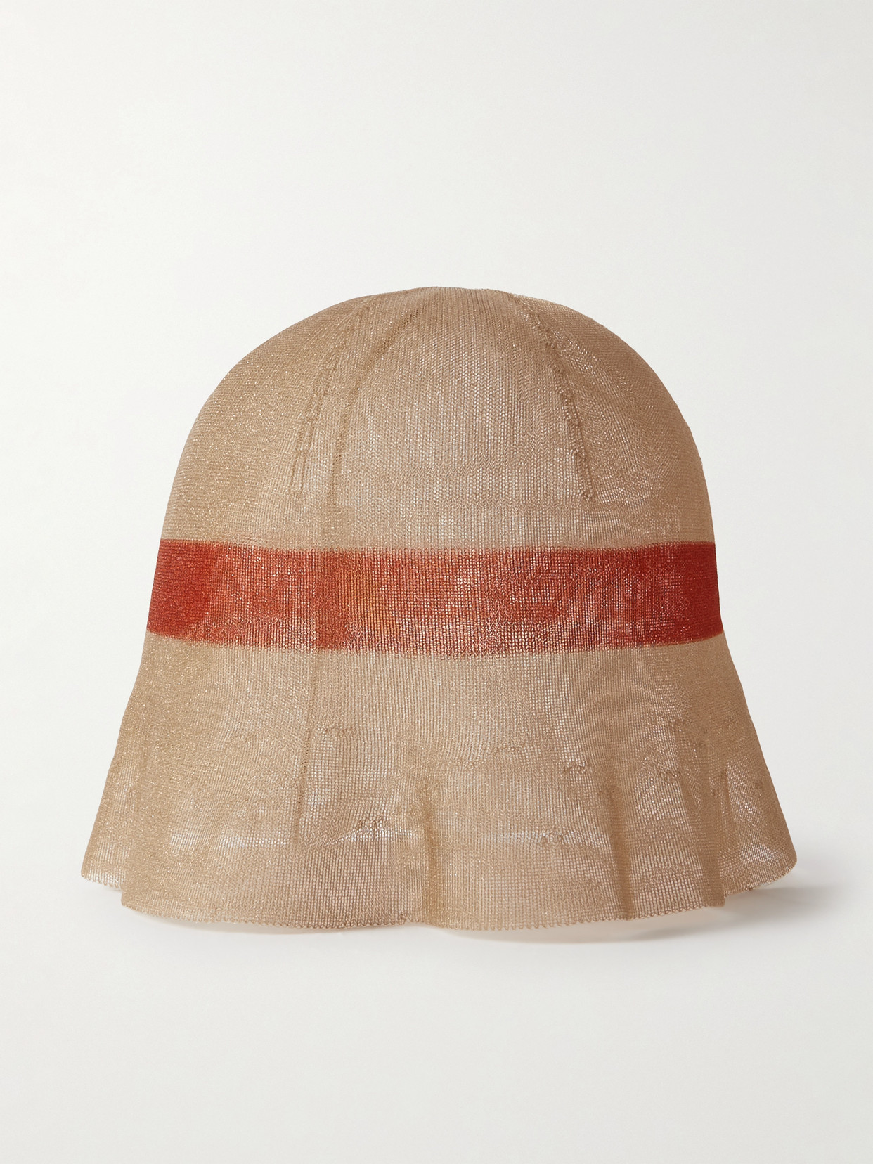 The Row Indo Striped Mesh Bucket Hat