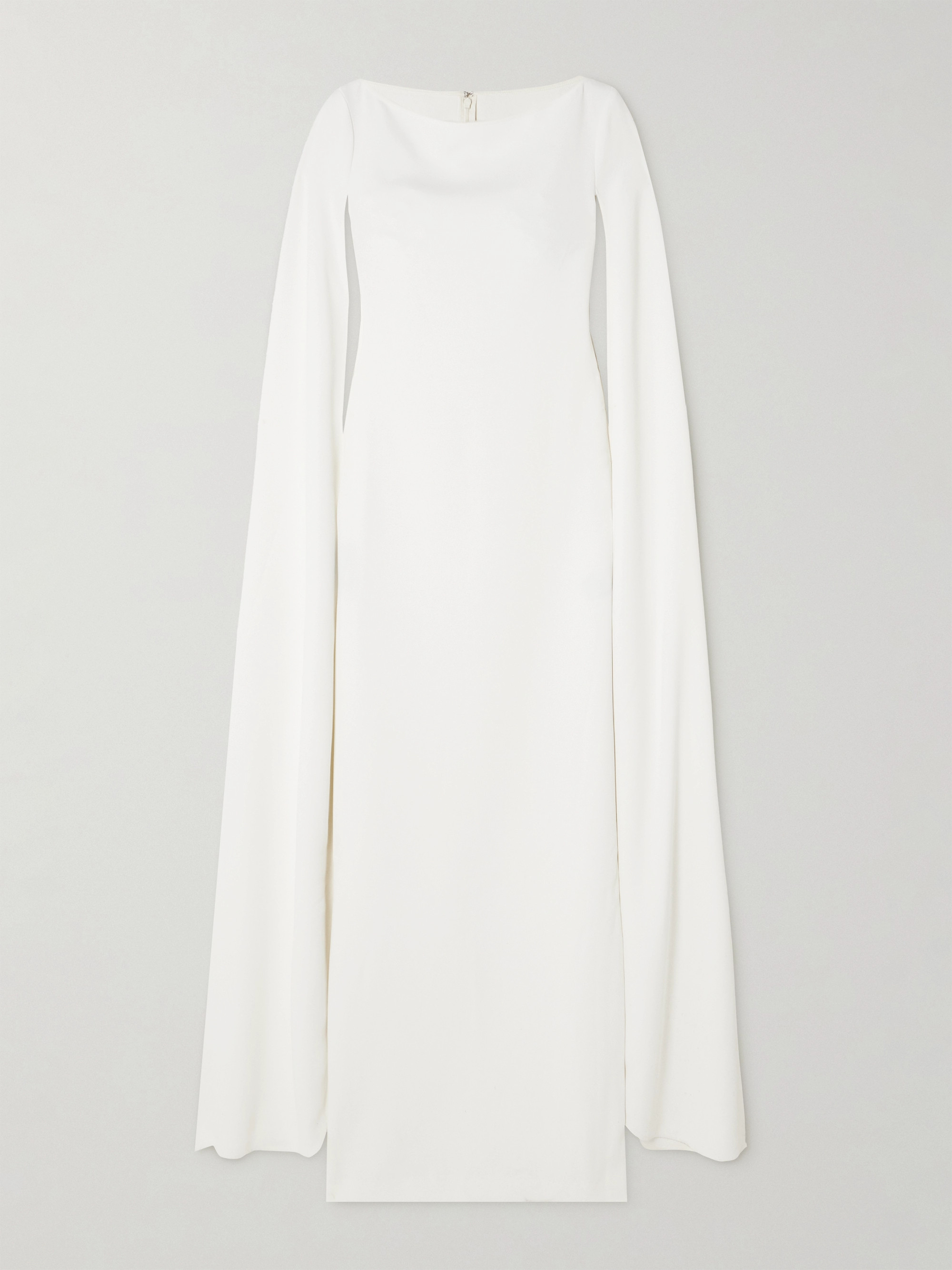 Solace London Sadie cape-effect crepe gown