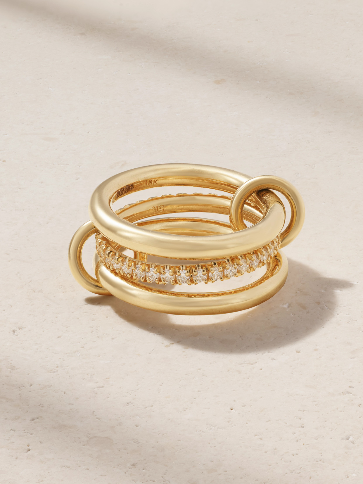Spinelli Kilcollin - Libra Petite 18-karat Gold Diamond Rings - 7