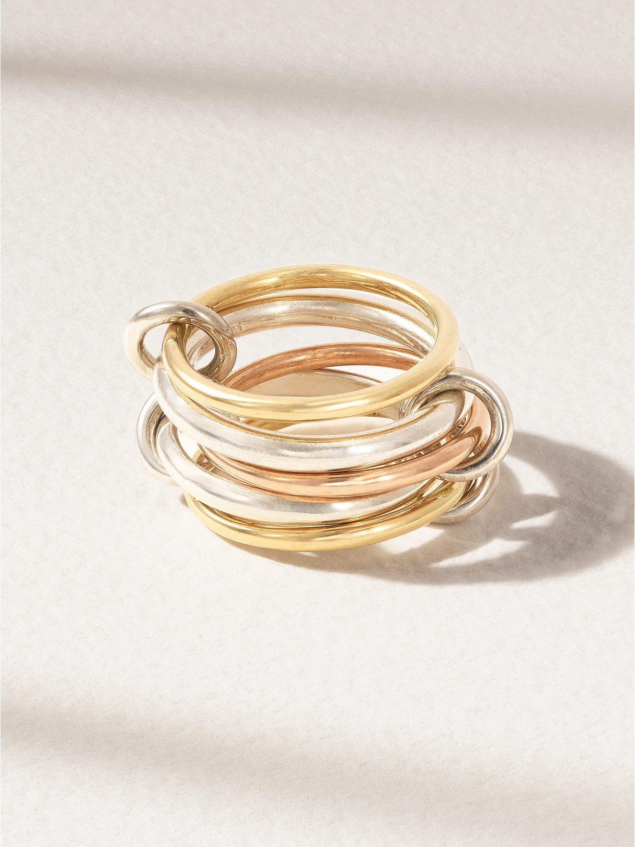 Spinelli Kilcollin - Mila Mx 18-karat Yellow And Rose Gold And Sterling Silver Ring - 6