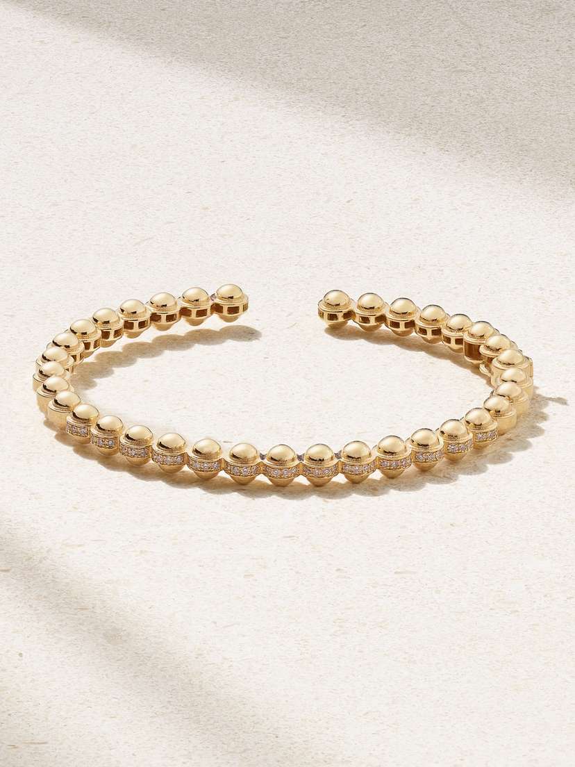 L’Atelier Nawbar Atoms 18-karat Diamond Bracelet