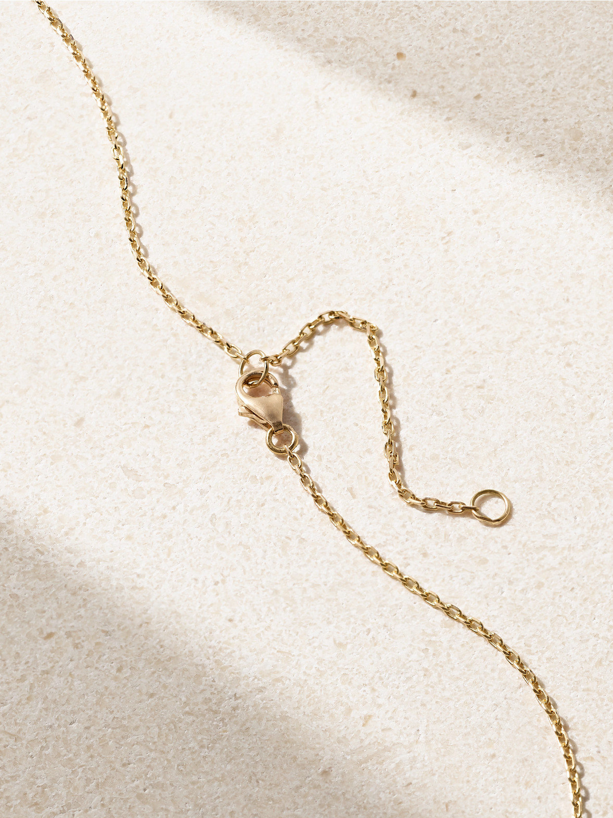 L'atelier Nawbar The Chlorine 18-karat Gold, Enamel And Diamond Necklace In Green