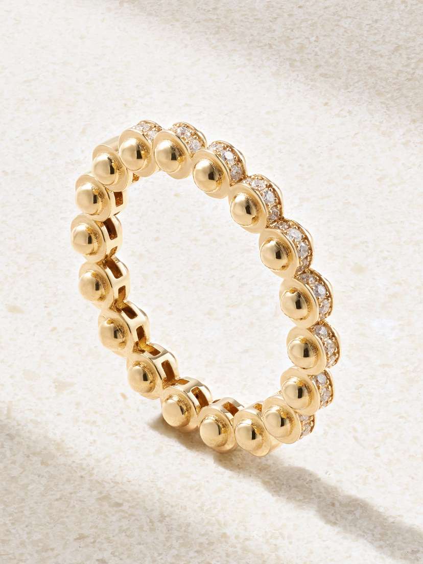 L’Atelier Nawbar The Atom 18-karat Gold Diamond Ring