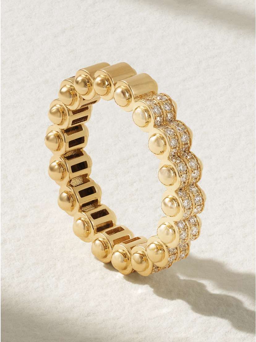L’Atelier Nawbar Atom 18-karat Gold Diamond Ring