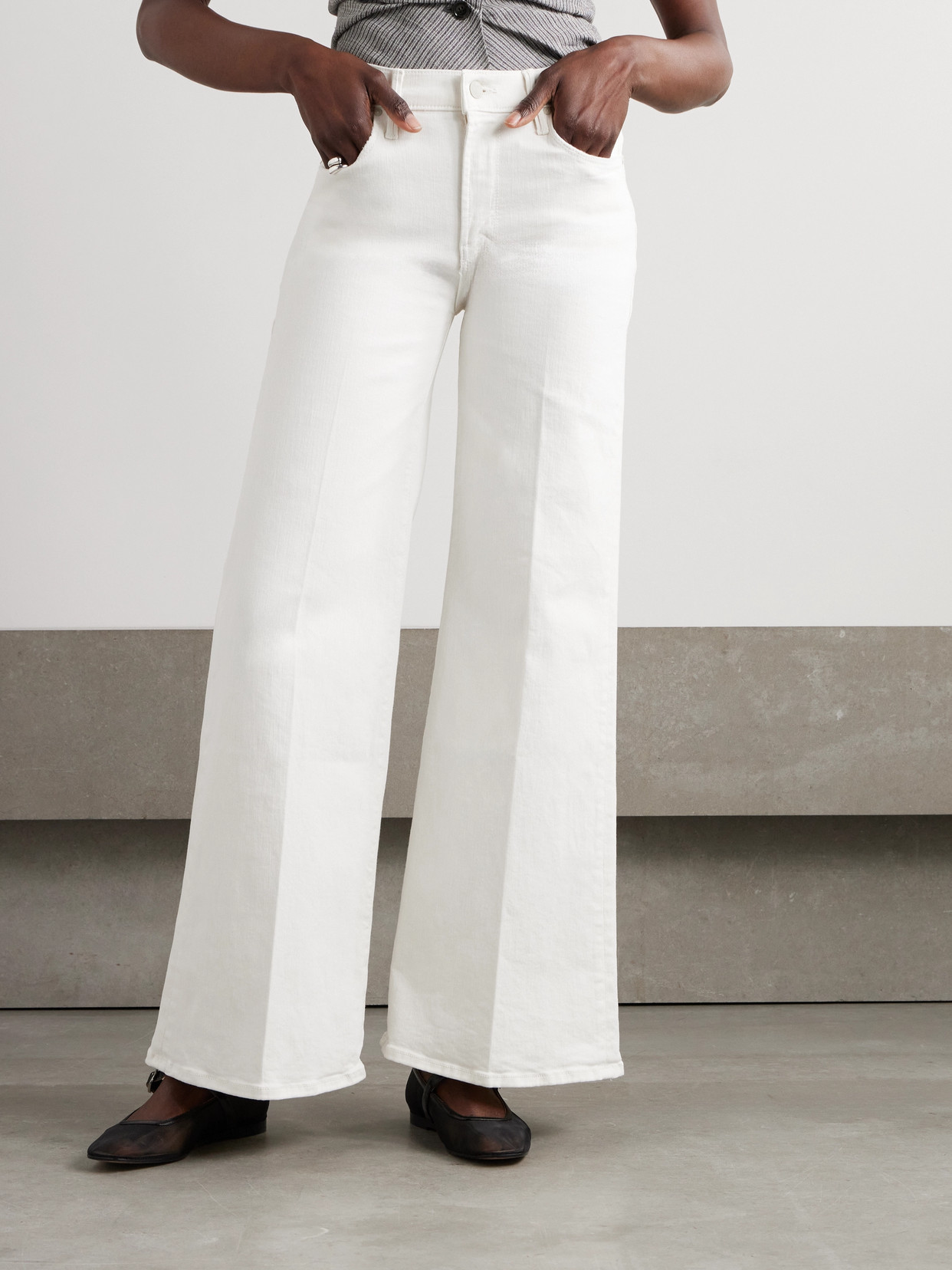 + Net Sustain Twister Skimp Denim Mid-Rise Flared Jeans
