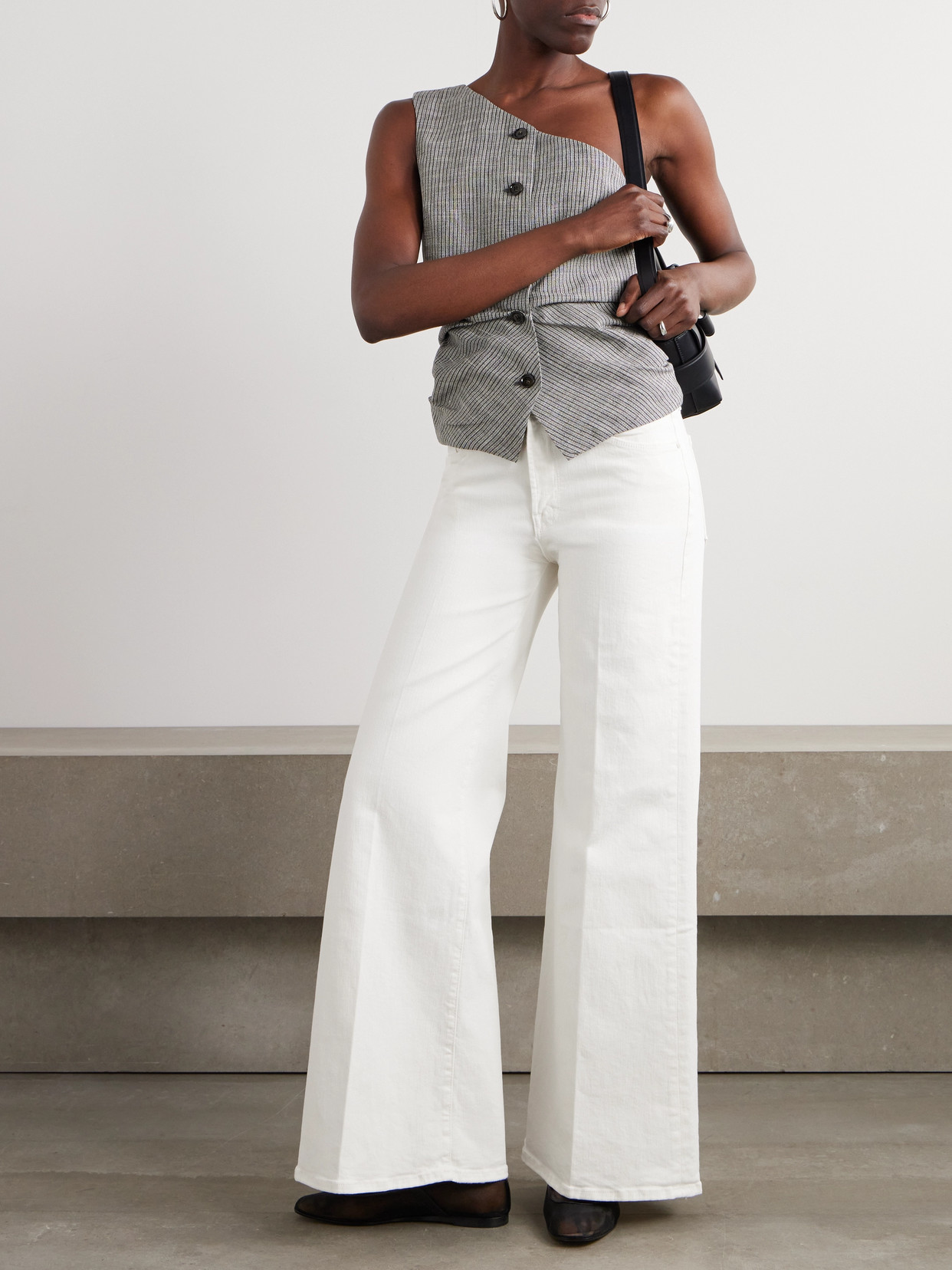 + Net Sustain Twister Skimp Denim Mid-Rise Flared Jeans