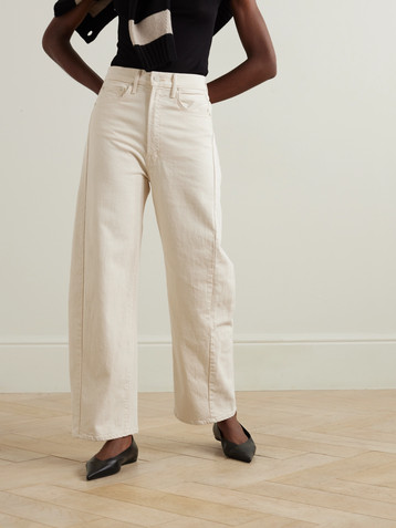 MOTHER + NET SUSTAIN The Half Pipe Ankle high-rise tapered jeans