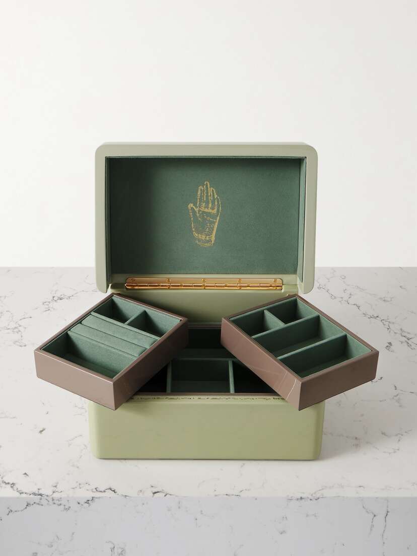 Trove Trunk Mini Lacquered Wood Jewelry Box