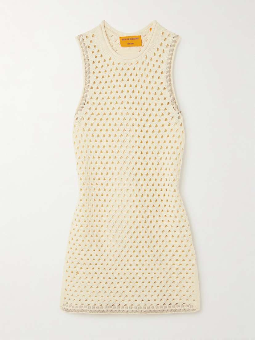 Guest In Residence Open-knit Cotton Tunic