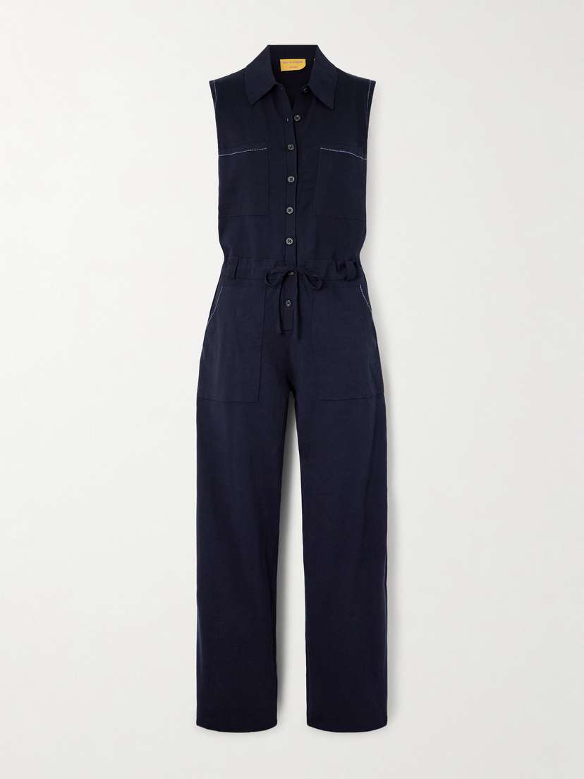 Guest In Residence Breezy Cotton-jersey Jumpsuit - x large