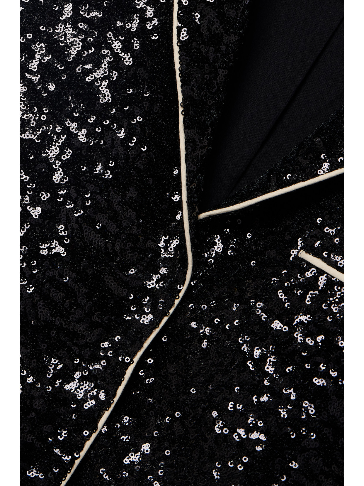 Shop In The Mood For Love Sofia Sequined Tulle Jacket In Black