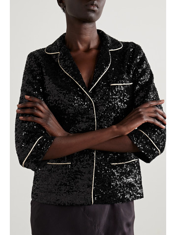 In The Mood For Love Sofia sequined tulle jacket
