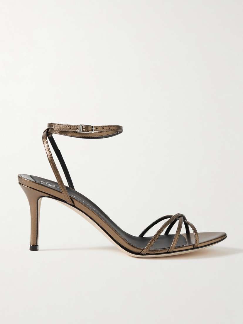Giuseppe Zanotti Clintry Metallic Leather Sandals
