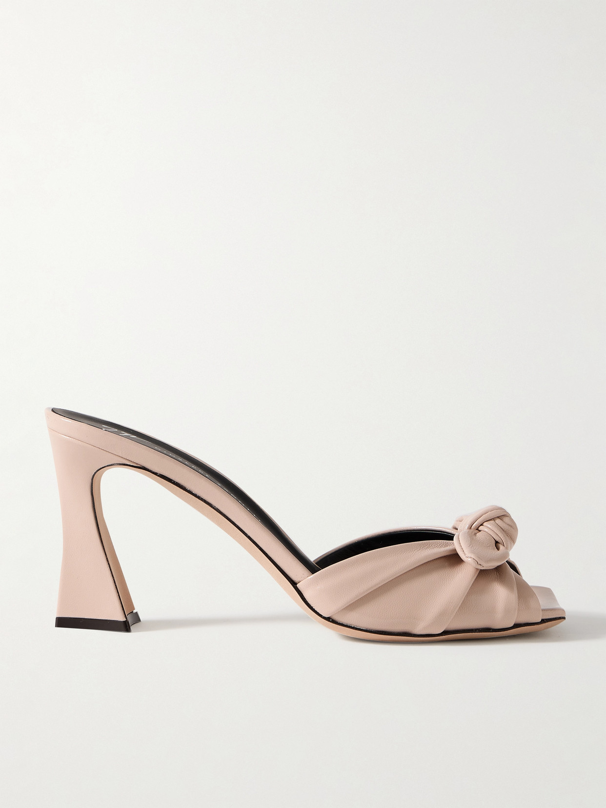 Giuseppe Zanotti Marinetti Patent-leather Mules In Cream