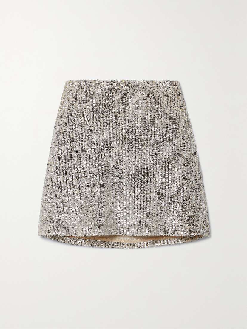 In The Mood For Love Borthwick Sequined Tulle Mini Skirt