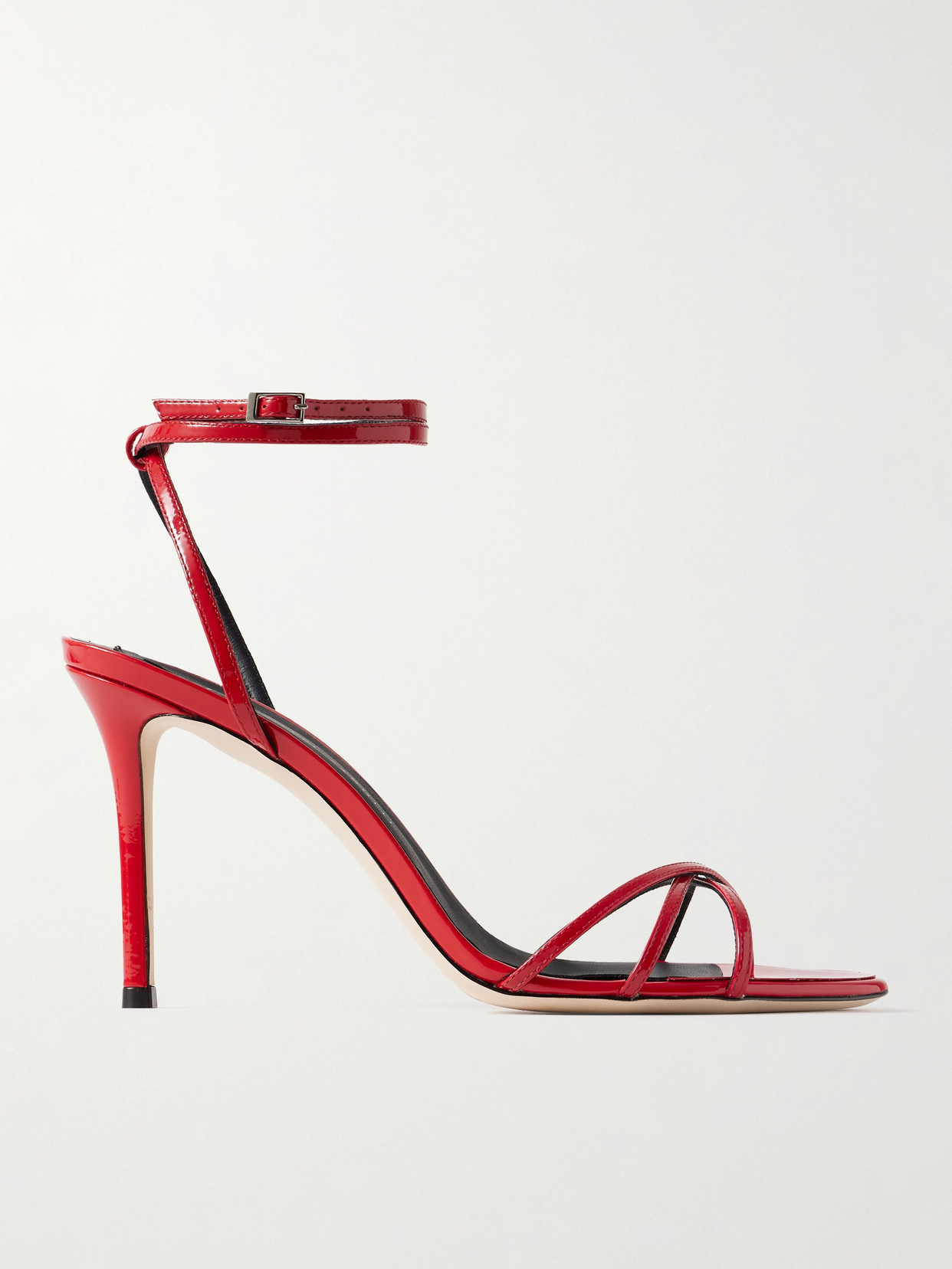 Giuseppe Zanotti Clintry Patent-leather Sandals In Red