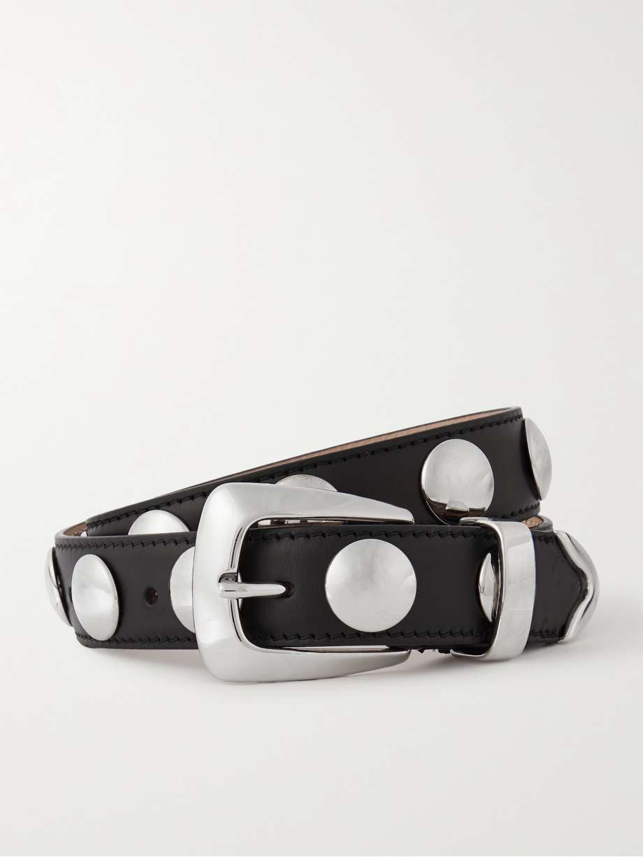KHAITE The Benny studded leather belt