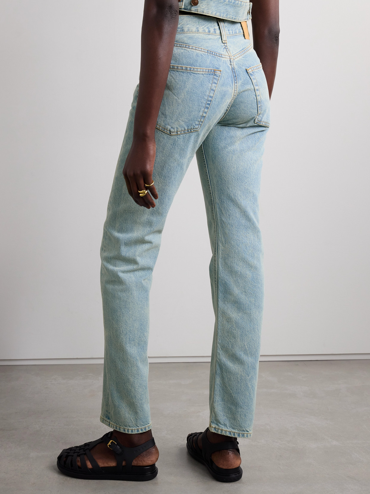 HAIKURE CLEO HIGH-RISE STRAIGHT-LEG ORGANIC JEANS