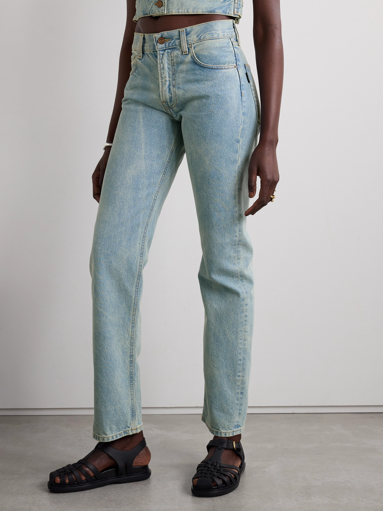HAIKURE CLEO HIGH-RISE STRAIGHT-LEG ORGANIC JEANS