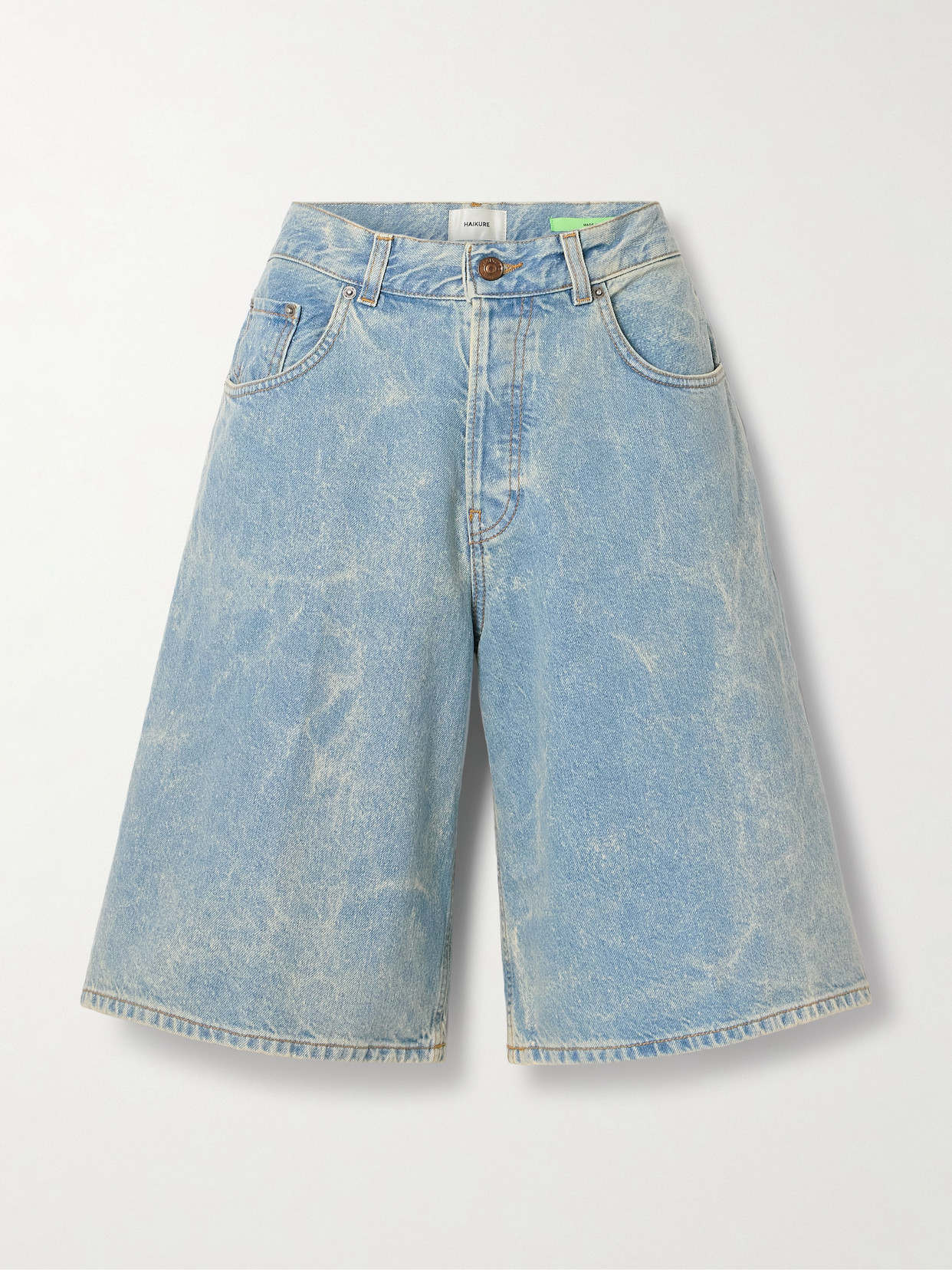 Haikure Becky Organic Denim Shorts In Blue