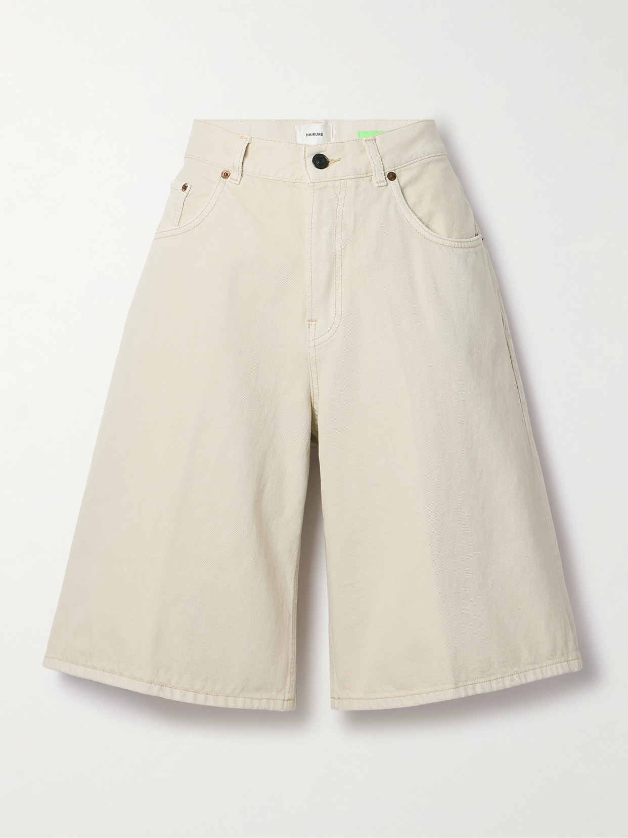Haikure - Becky Denim Shorts - Ecru