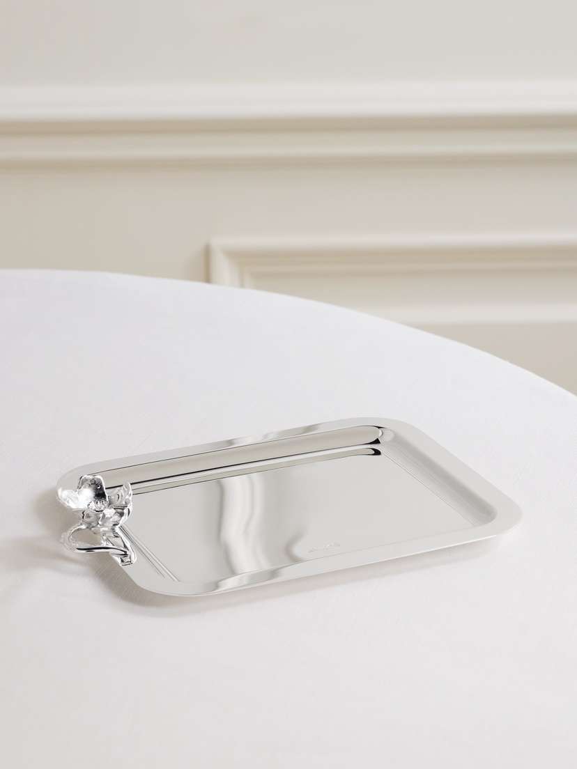 Christofle Anemone Small Silver-plated Tray