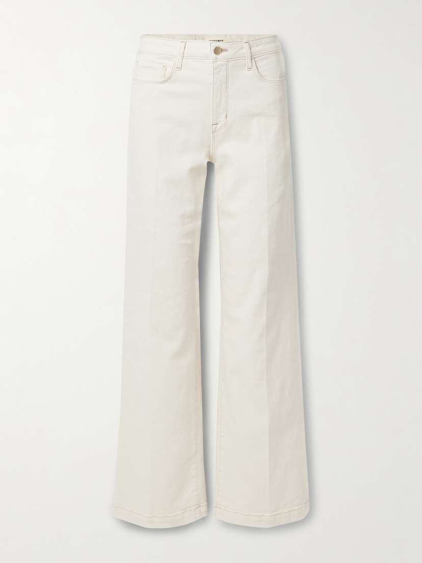 L'Agence Scottie High-rise Wide-leg Stretch-denim Jeans