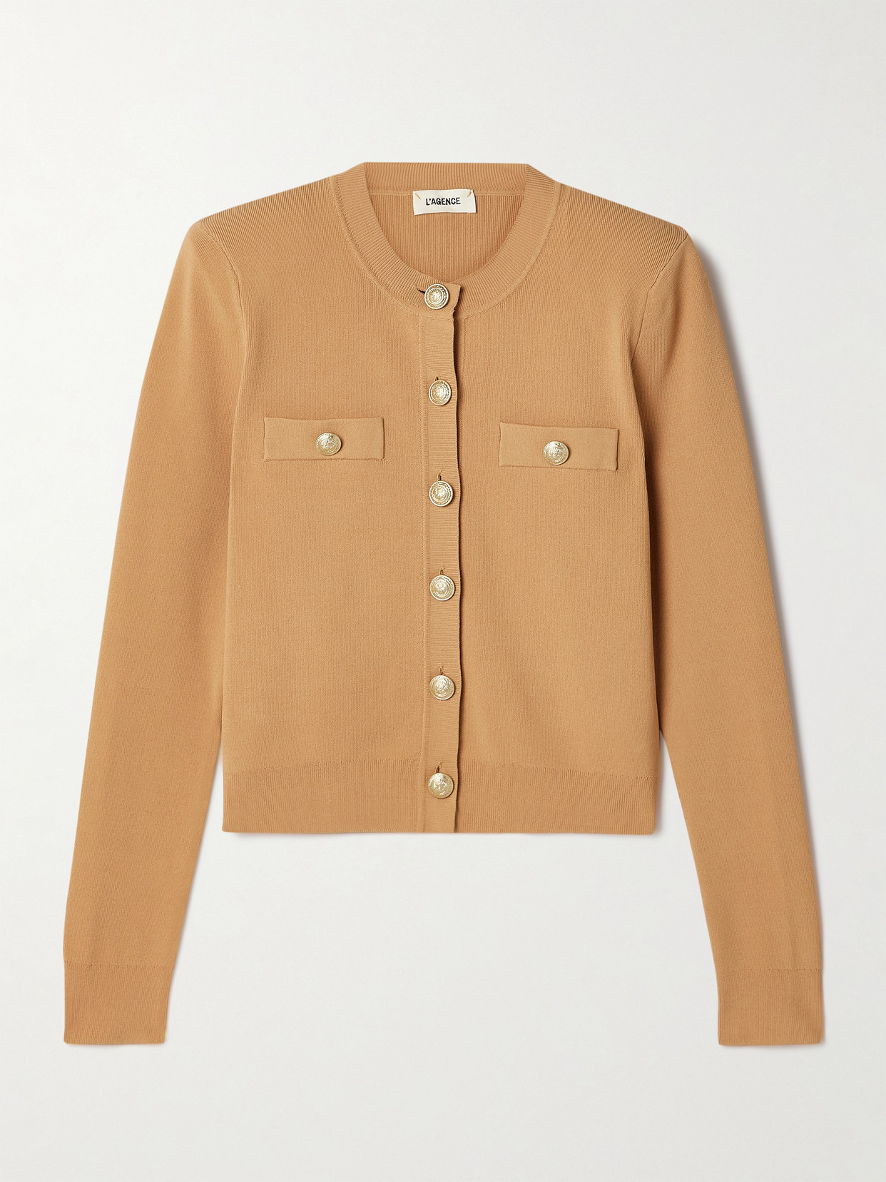L'Agence - Toulouse Knit Cardigan - Brown