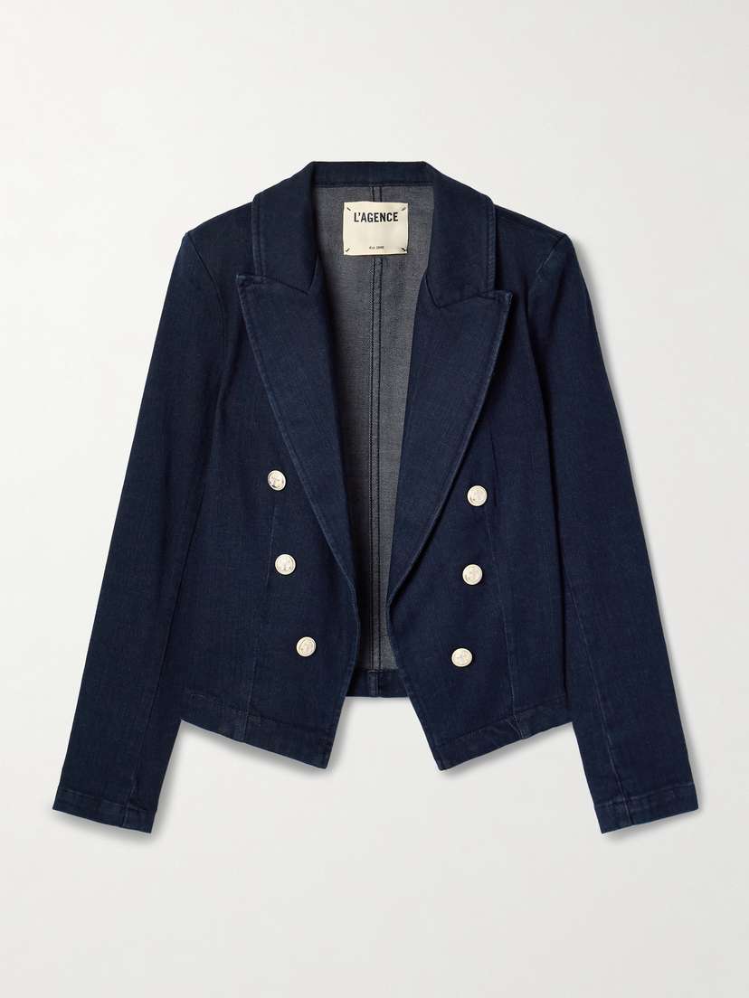 L'Agence Wayne Denim Blazer - x large