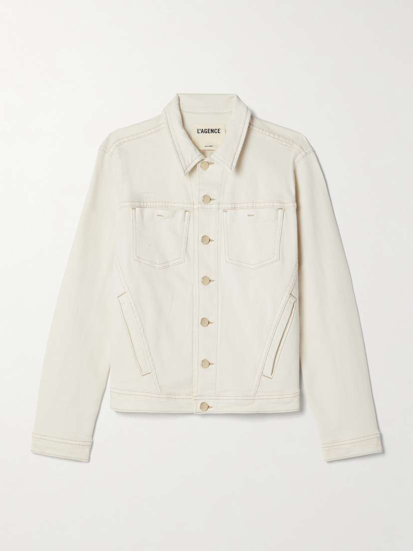L'Agence Shuri Stretch-denim Jacket - x large
