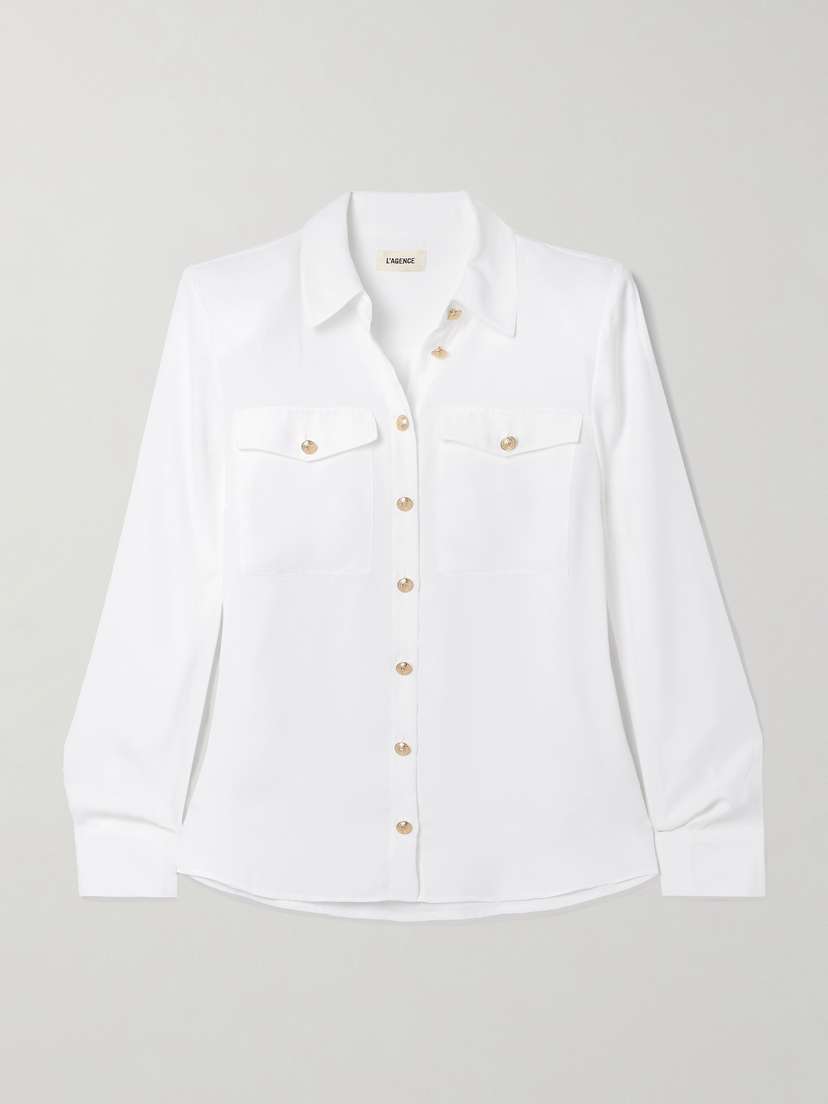 L'Agence Maisy Crepe Blouse