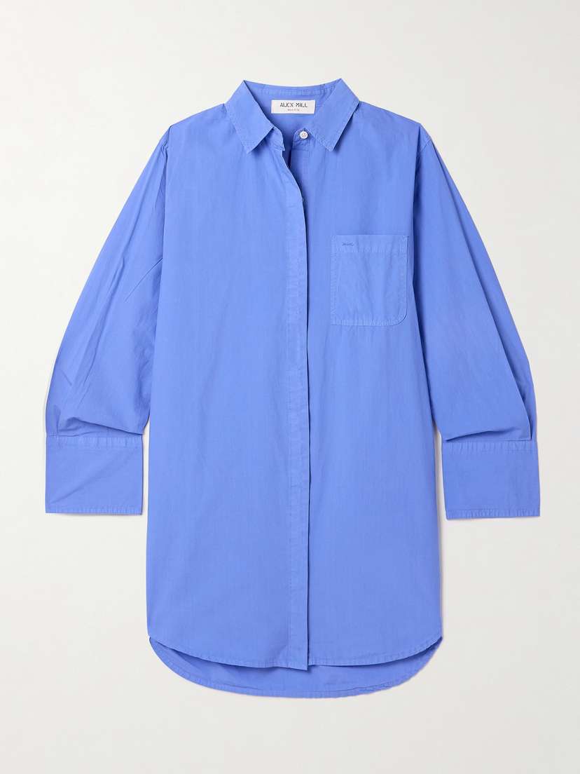 Alex Mill Belle Cotton-poplin Mini Shirt Dress