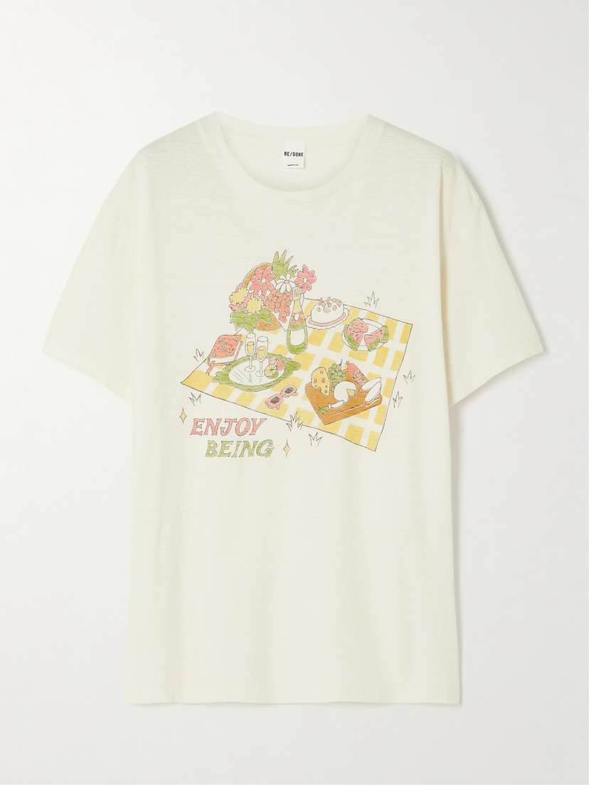 RE/DONE 90s Easy Picnic Cotton-jersey T-shirt