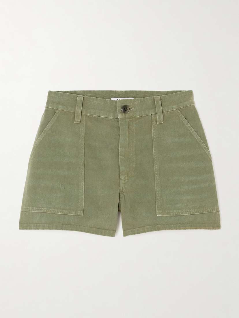 RE/DONE Cotton-drill Denim Shorts