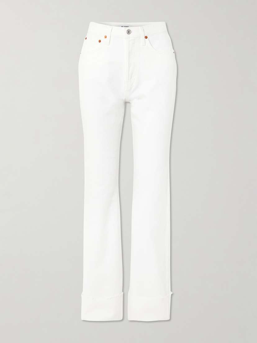 RE/DONE High-rise Straight-leg Jeans