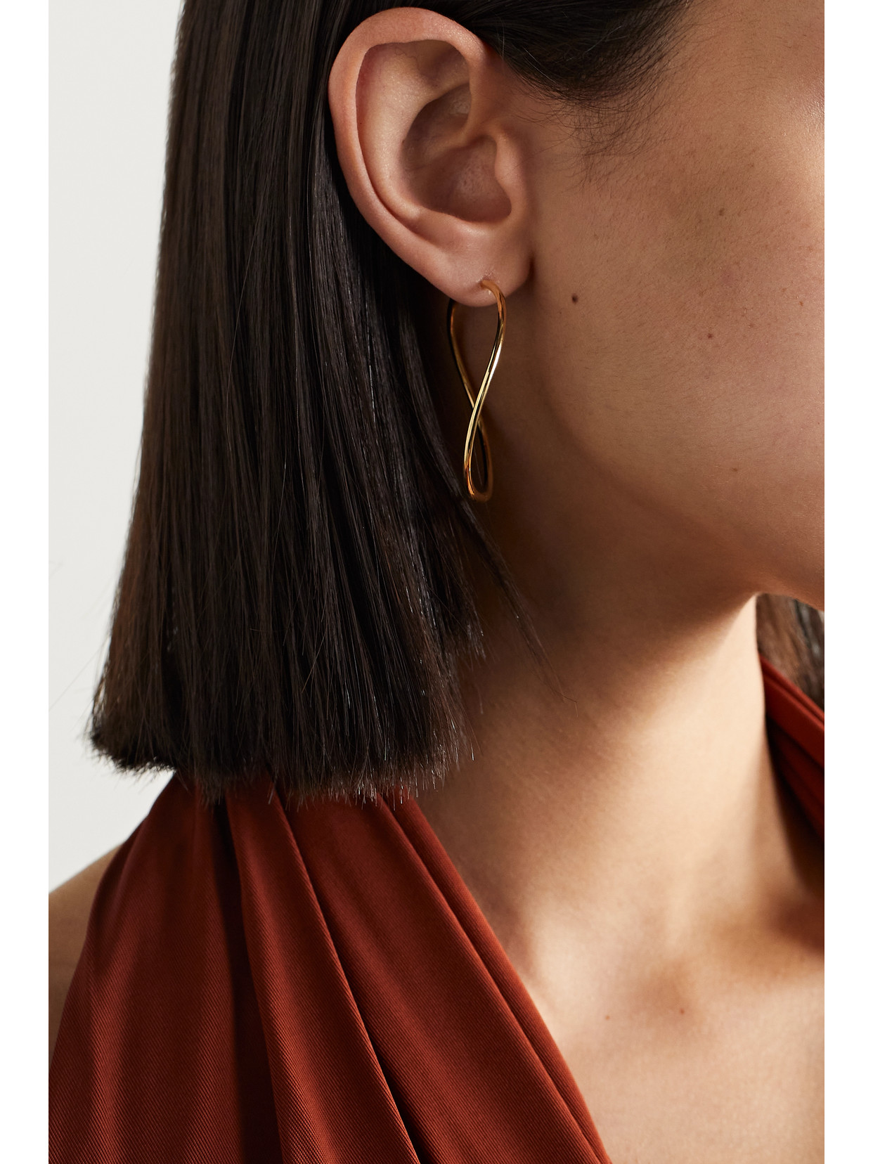 Anita Ko Twisted 18-karat Gold Hoop Earrings In Gold