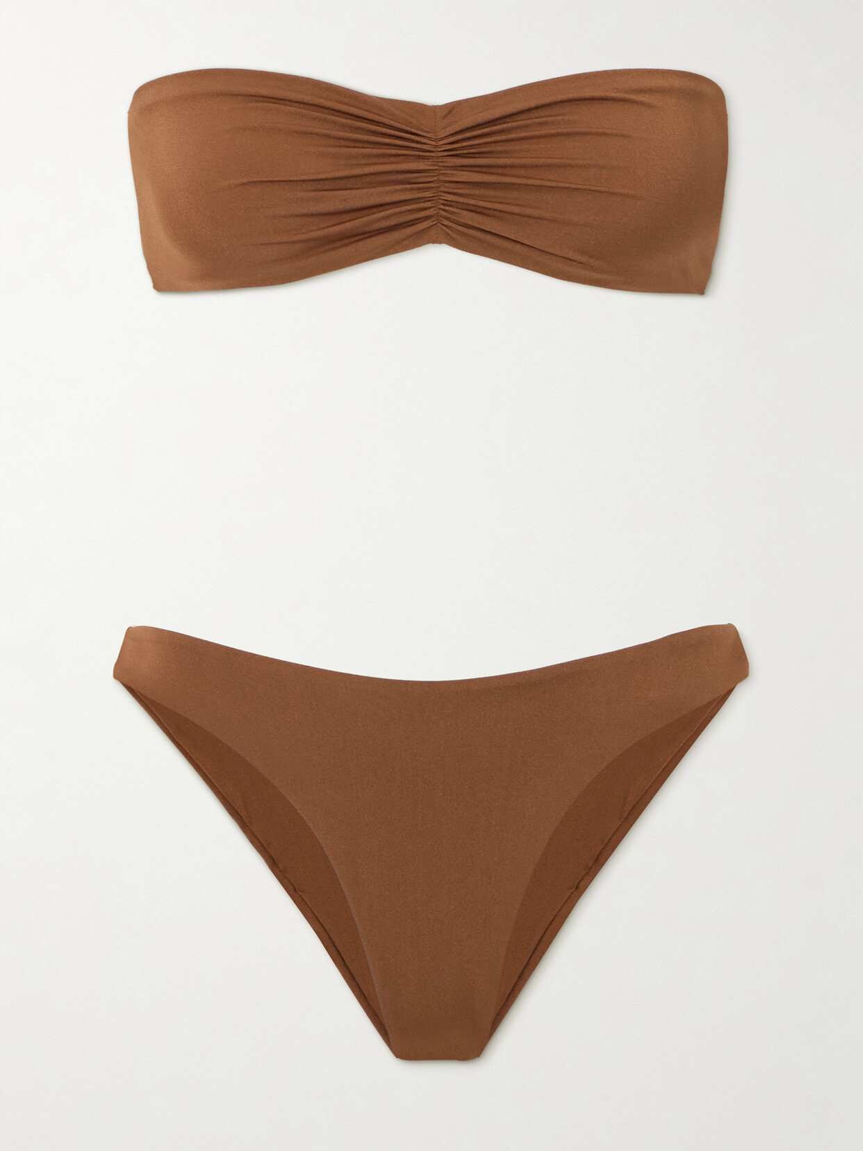 Lido + Net Sustain Cinquantadue Bandeau Bikini - Brown