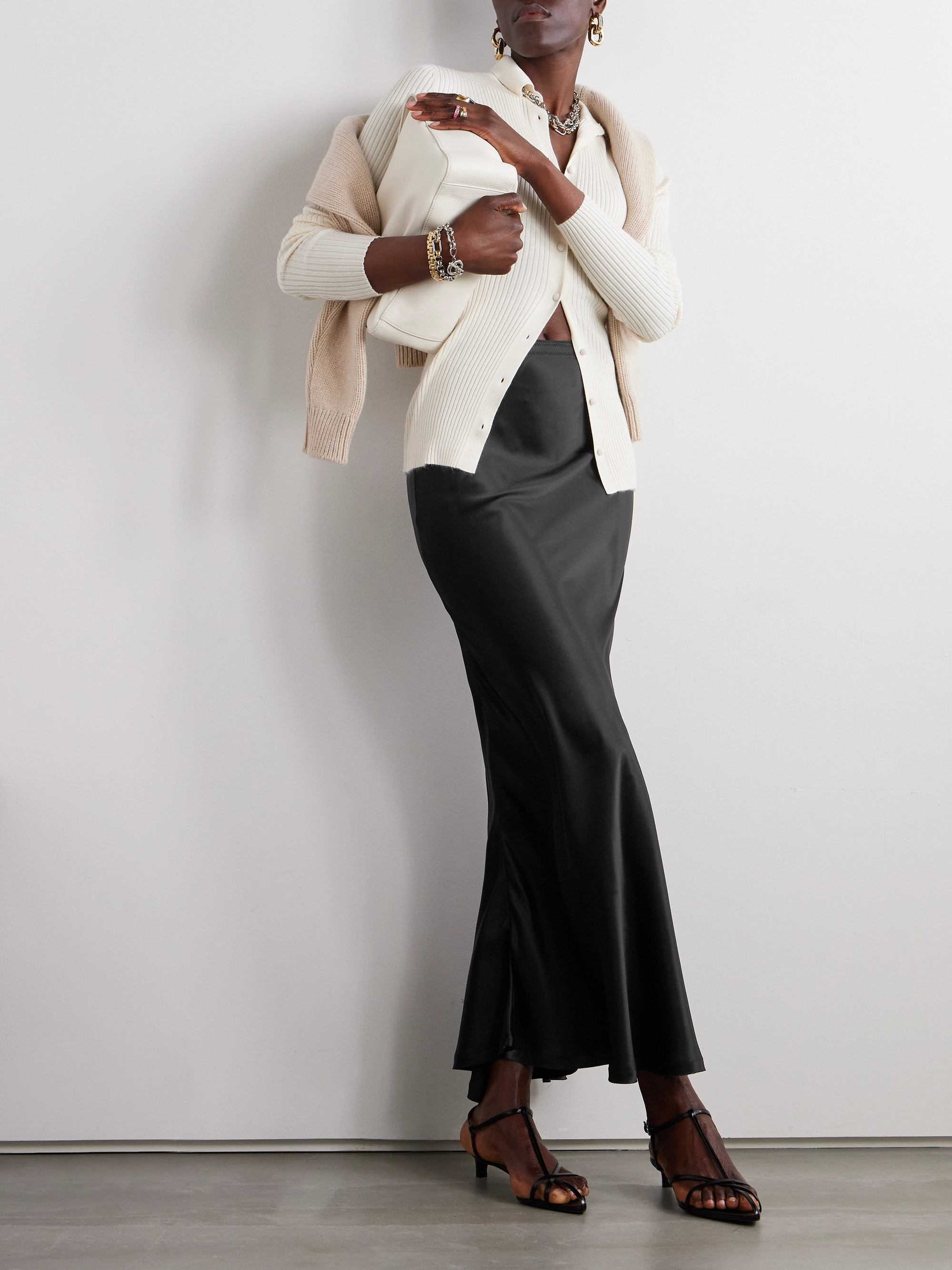 Dodo Bar Or Silk-satin maxi skirt