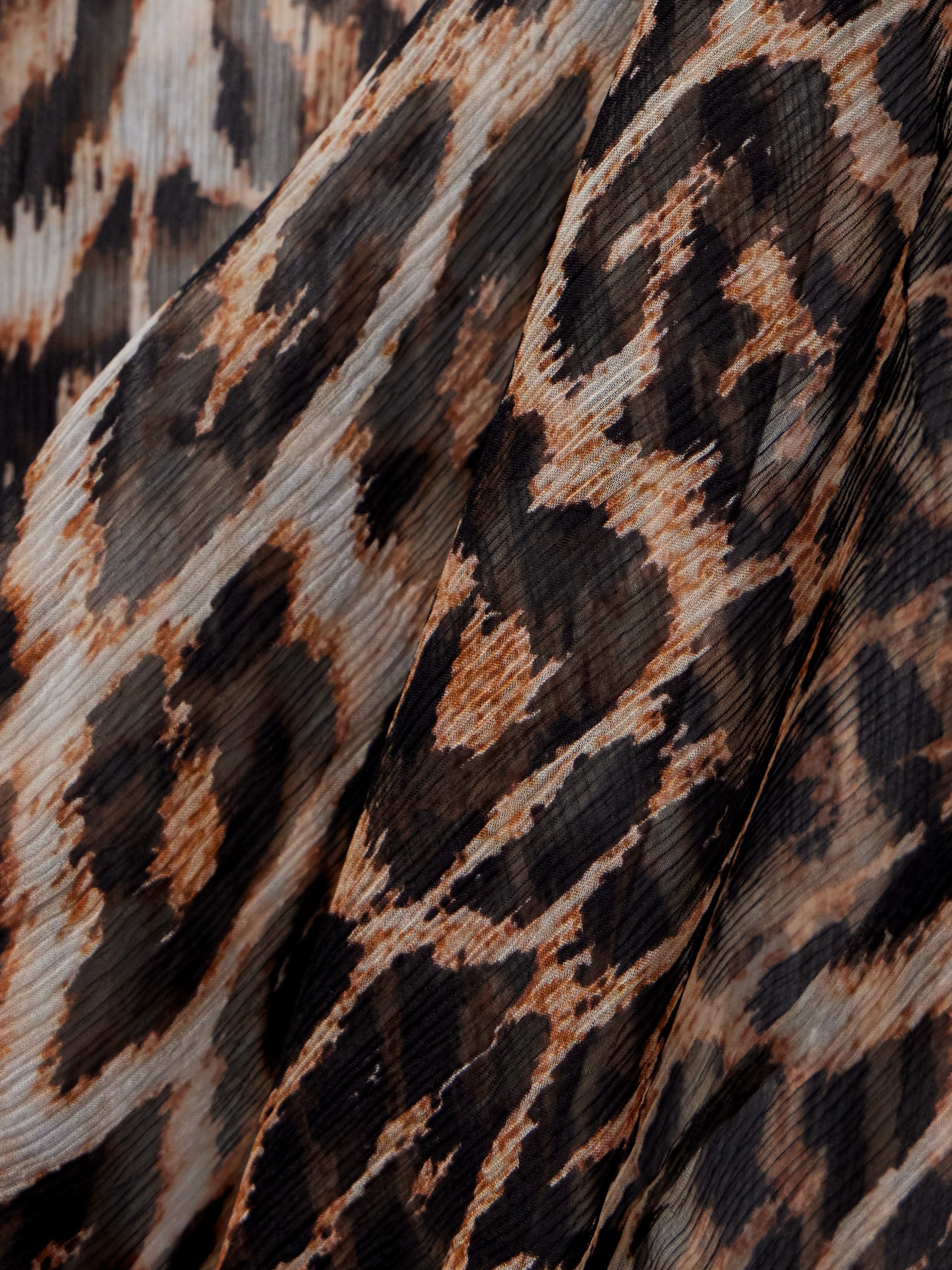 Dodo Bar Or Elton Leopard-print Silk-crepon Blouse In Animal Print