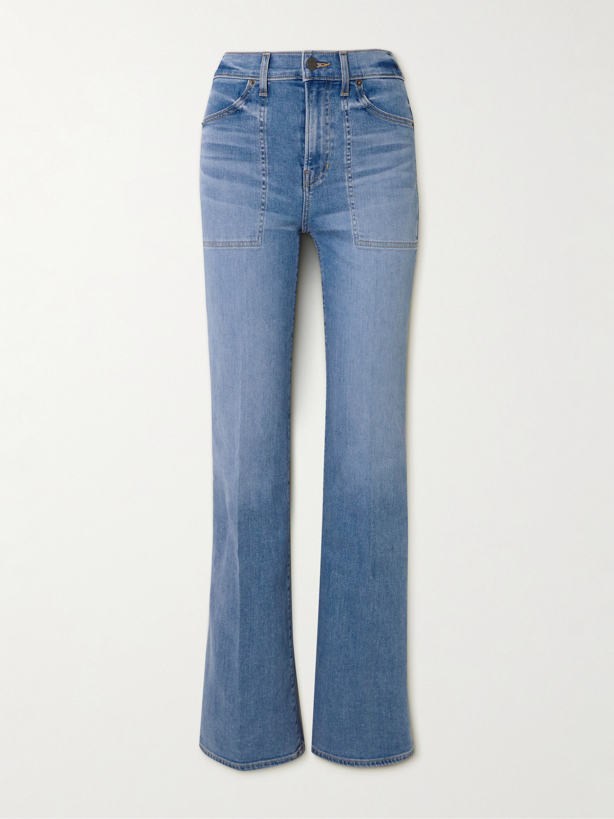 Veronica Beard Crosbie High-rise Wide-leg Jeans In Blue