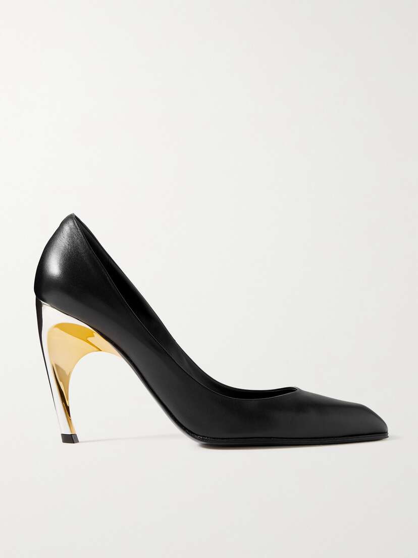 McQueen Armadillo Leather Pumps