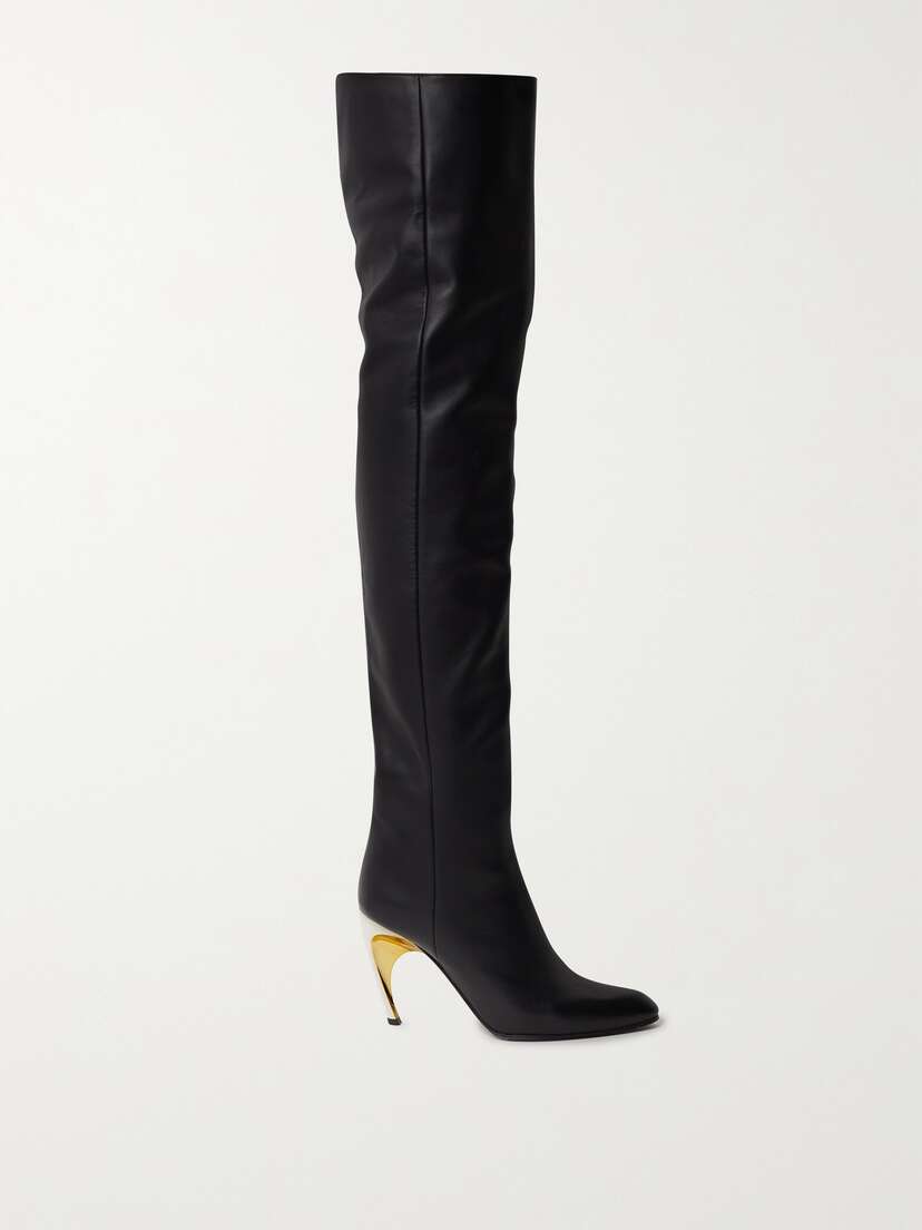 Alexander McQueen Armadillo Leather Over-the-knee Boots - EU 41