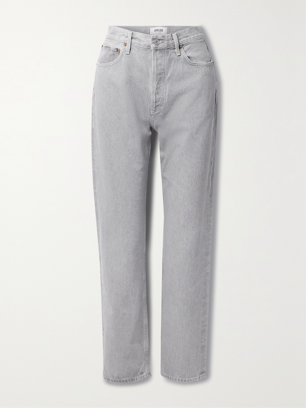 AGOLDE - 90's Pinch Waist High-rise Straight-leg Jeans - Gray