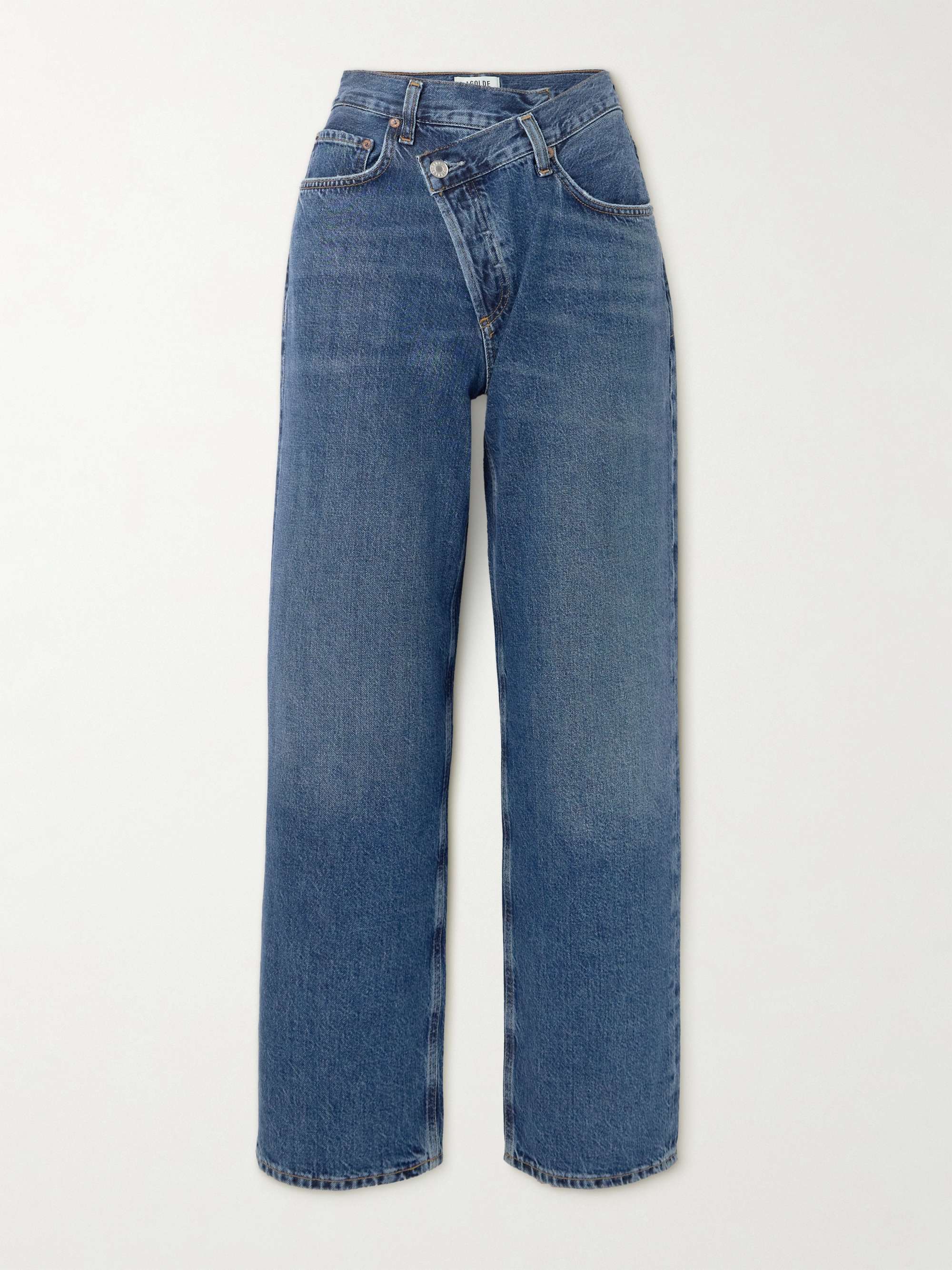 AGOLDE Criss Cross high-rise straight-leg recycled jeans | NET-A-PORTER