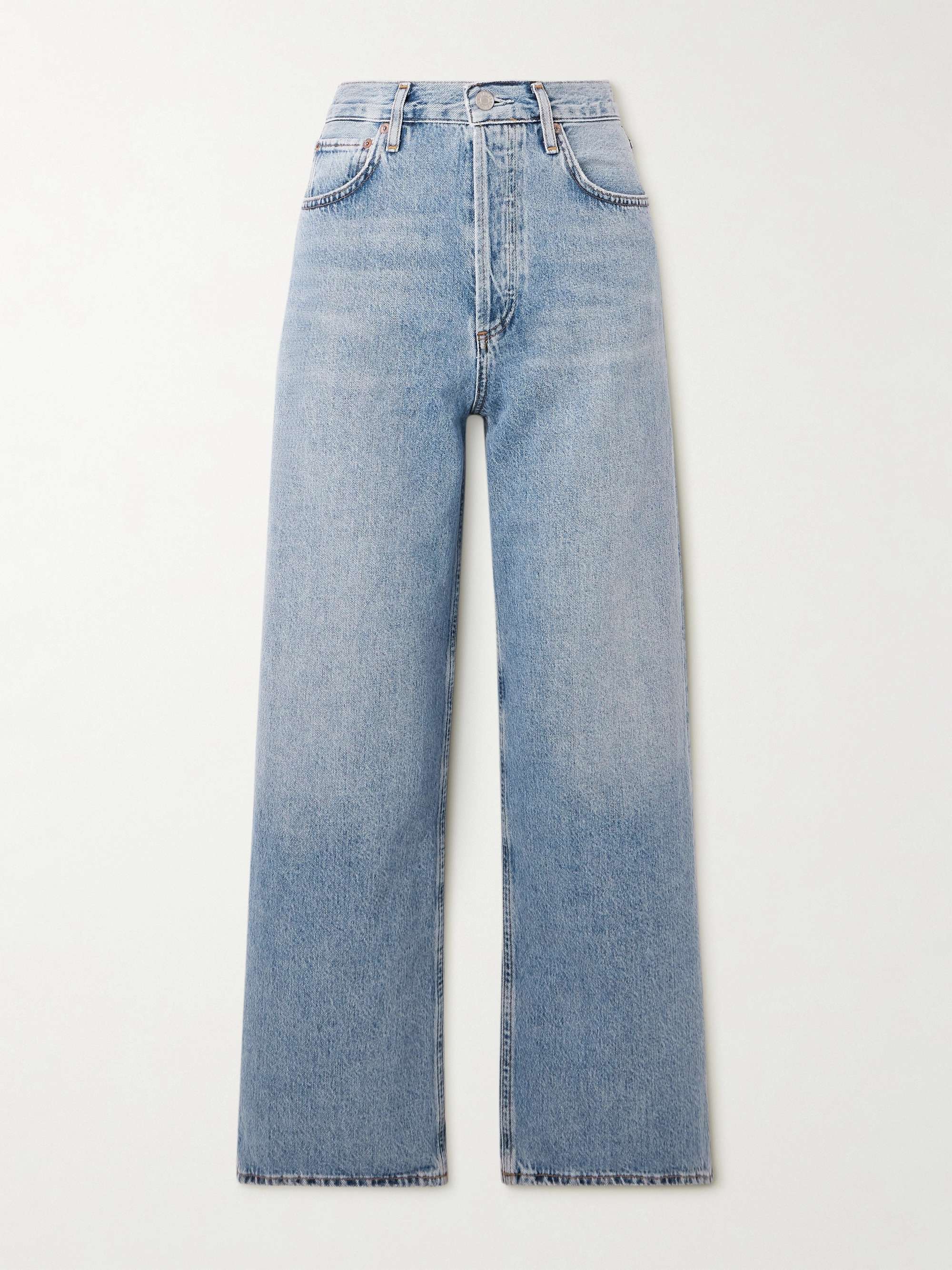 AGOLDE Ren cropped high-rise wide-leg jeans | NET-A-PORTER