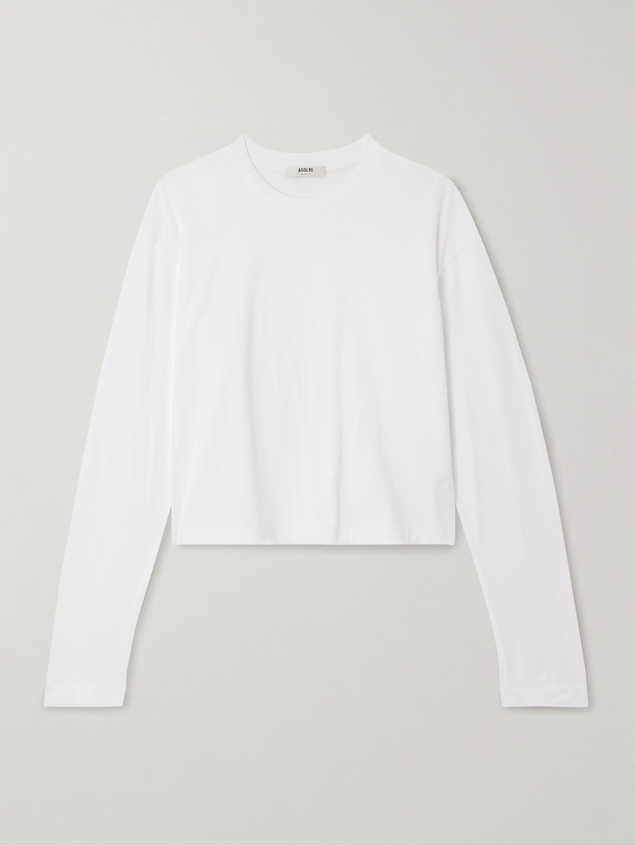 AGOLDE - Mason Organic Cotton-jersey T-shirt - White