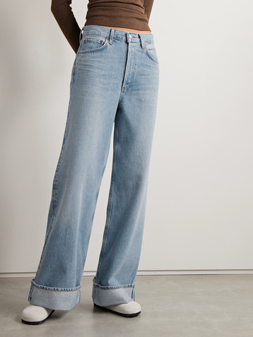 Agolde Dame high-rise wide-leg jeans