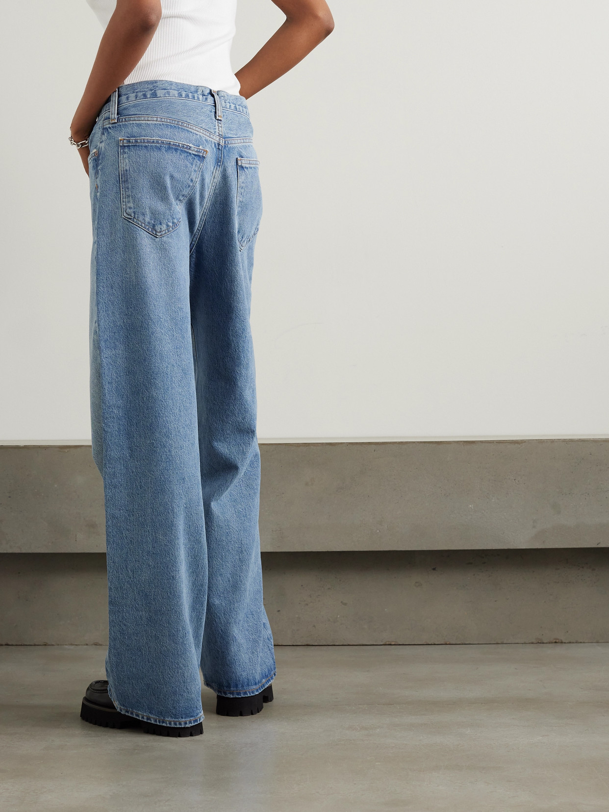Low Slung Puddle Jeans