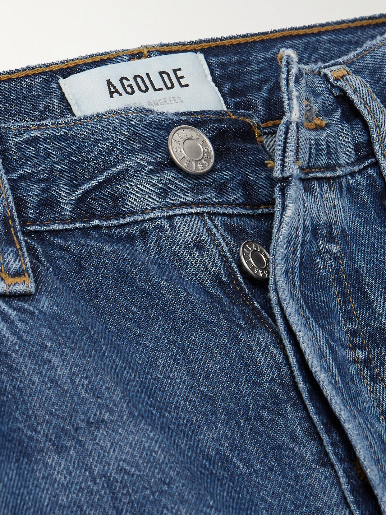 Agolde Womens Reissue (true Ind Rinse) Harper Straight-leg Stretch-denim Jeans In Blue
